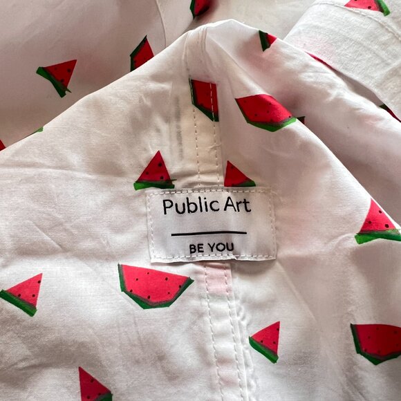 PUBLIC ART brand polo shirt BNWT from Nordstrom Rack Watermelon slices deesign - Picture 6 of 7